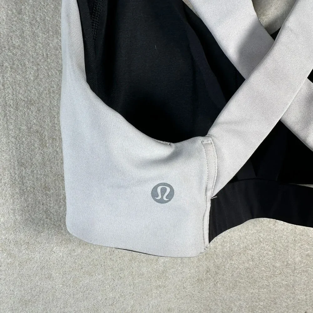 Lululemon Colorblock Sports Bra Women XS Criss Cross Yoga Gym Athleisure Fitness